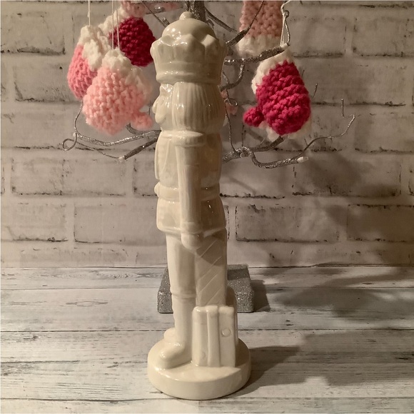 Peppermint Square 10” Pearlized Nutcracker Decor - Picture 5 of 8